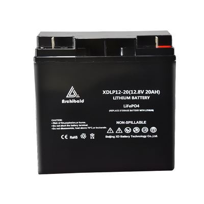MSDS 12v Lifepo4 Battery 1kHz 20Ah Deep Cycle do oświetlenia LED